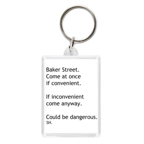 Брелок с принтом СМС Шерлок