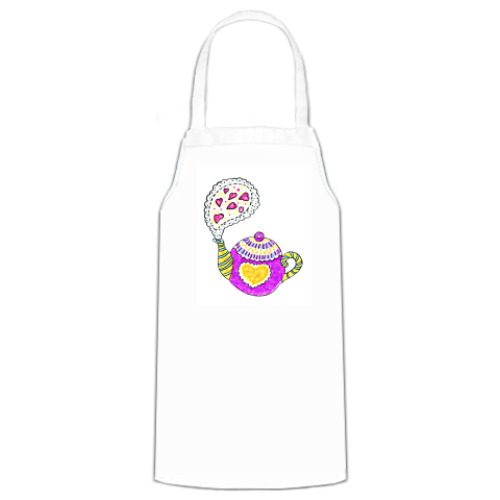 Фартук с принтом чай