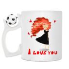 Кружка с футбольным мячиком