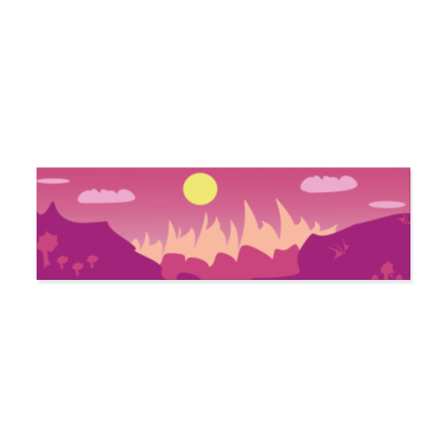 Виниловые наклейки с принтом Горный пейзаж