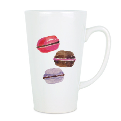 Чашка Латте с принтом сладкий десерт