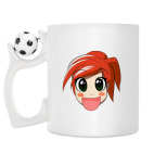 Кружка с футбольным мячиком