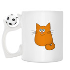 Кружка с футбольным мячиком