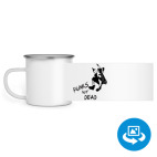 Кружка металлическая белая (круговая запечатка)