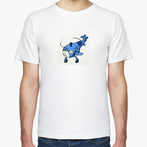 Футболка с принтом Blue Chopper