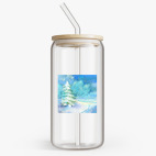 Банка с бамбуковой крышкой