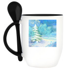 Кружка с ложкой