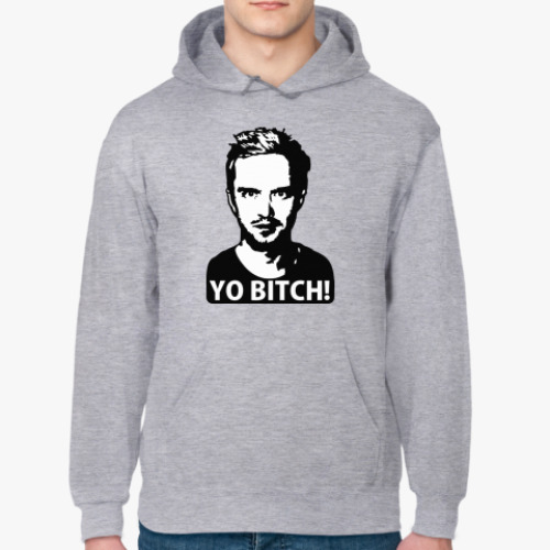 Толстовка худи с принтом Yo bitch!