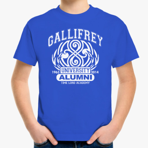 Детская футболка Gallifrey University Alumni