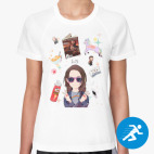 Женская спортивная футболка