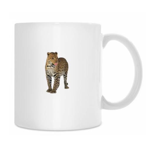 Кружка с принтом Леопард