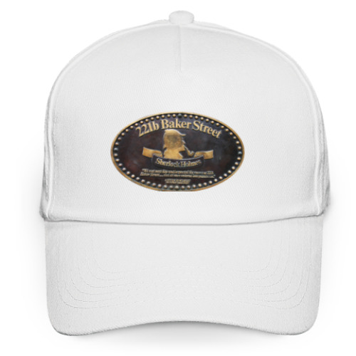 Кепка бейсболка с принтом Шерлок