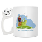 Кружка с футбольным мячиком