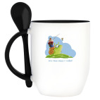 Кружка с ложкой