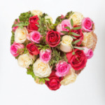 Сердце из роз