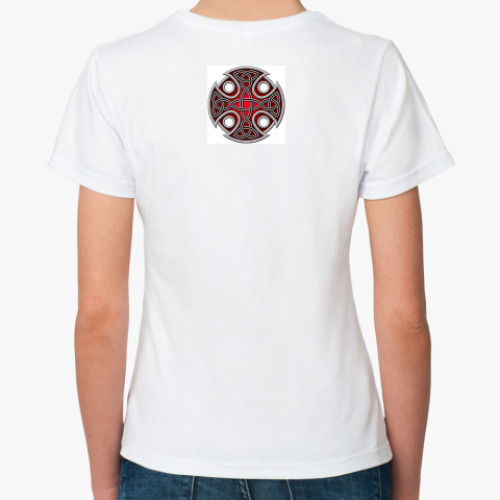 Классическая футболка с принтом  футболка