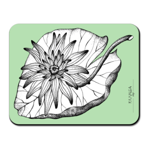Коврик для мыши с принтом Клумба