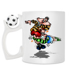 Кружка с футбольным мячиком