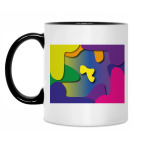 Кружка двухцветная