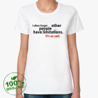 Женская футболка органик