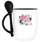 Кружка с ложкой