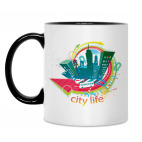 Кружка двухцветная