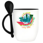 Кружка с ложкой