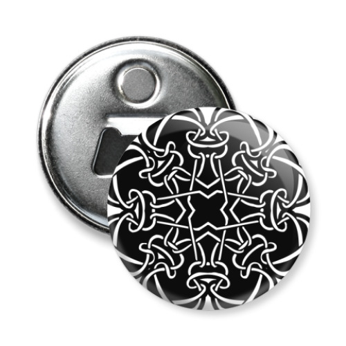 Магнит-открывашка с принтом Кельтский узор