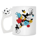 Кружка с футбольным мячиком