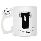 Кружка с футбольным мячиком