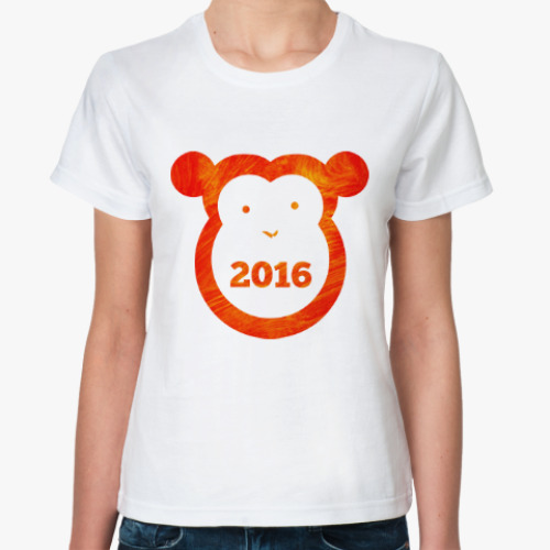 Классическая футболка Год Огненной Обезьяны 2016