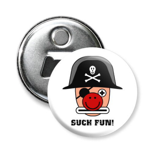 Магнит-открывашка с принтом 'Клоун'