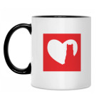 Кружка двухцветная