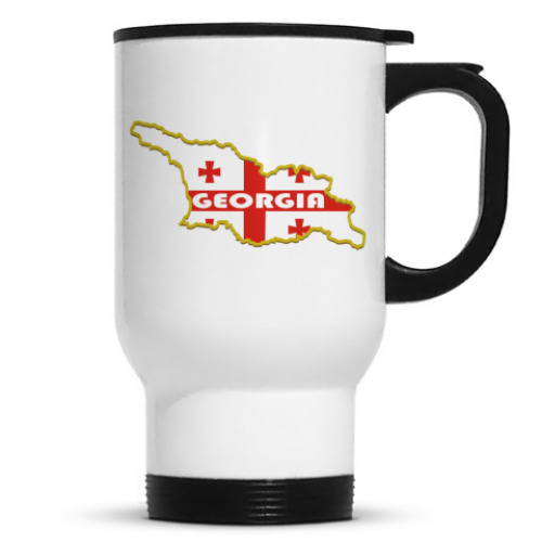 Кружка-термос с принтом Грузия