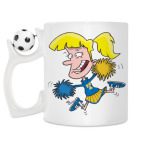 Кружка с футбольным мячиком