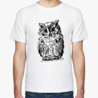 Классическая футболка Сова