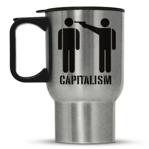Кружка-термос с принтом Капитализм