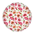 Подушка 35x35 см с цветной обратной стороной Цвета цветов или маковое поле