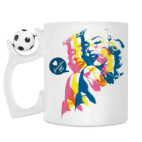 Кружка с футбольным мячиком