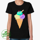 Женская футболка органик