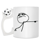 Кружка с футбольным мячиком