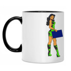 Кружка двухцветная