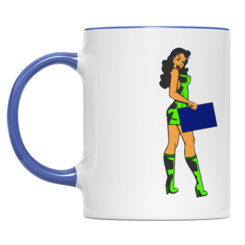 Кружка с принтом Художница