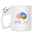 Кружка с футбольным мячиком