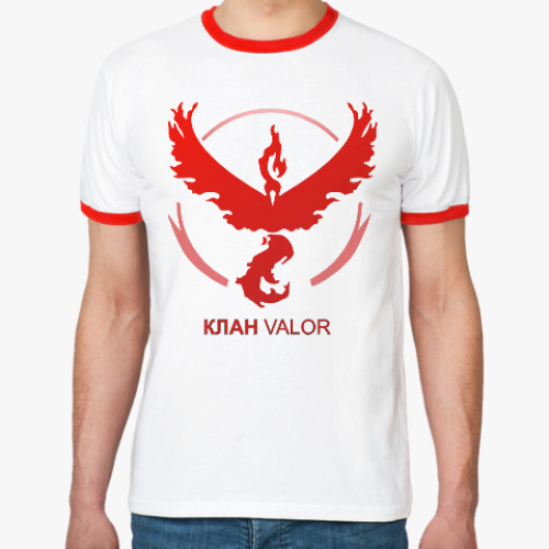 Футболка Ringer-T Pokemon Team Клан VALOR