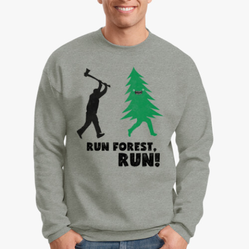 Свитшот Run forest run! New Year