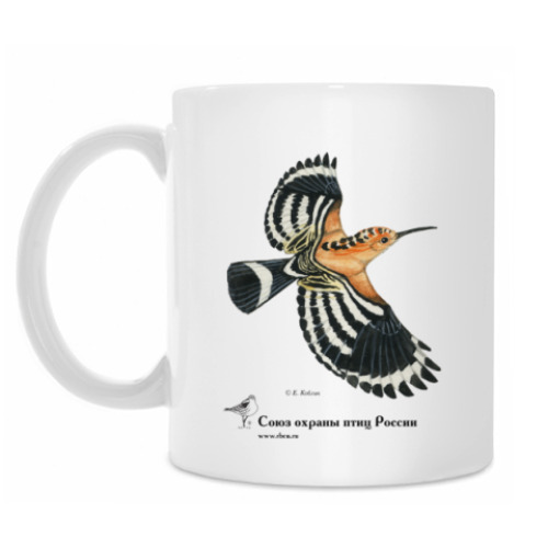 Кружка с принтом Удод