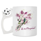 Кружка с футбольным мячиком