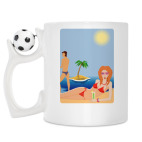 Кружка с футбольным мячиком