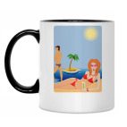 Кружка двухцветная